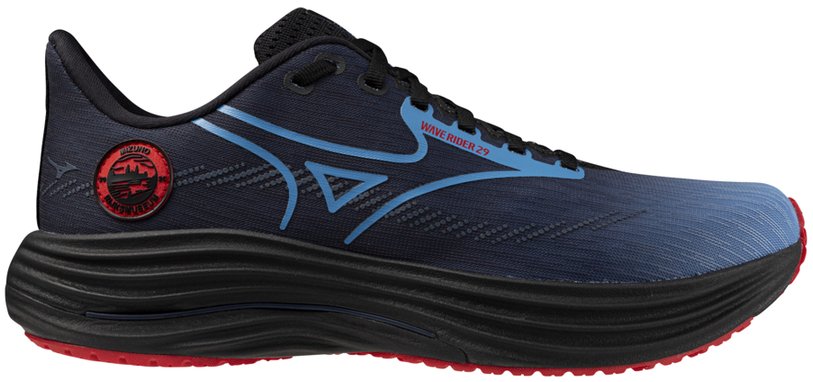 Mizuno Кроссовки Mizuno Wave Rider 29 Amsterdam Black/All Aboard/High Risk Red