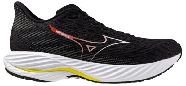Mizuno Кроссовки мужские Mizuno Wave Rider 28 Black/White/Evening Primrose