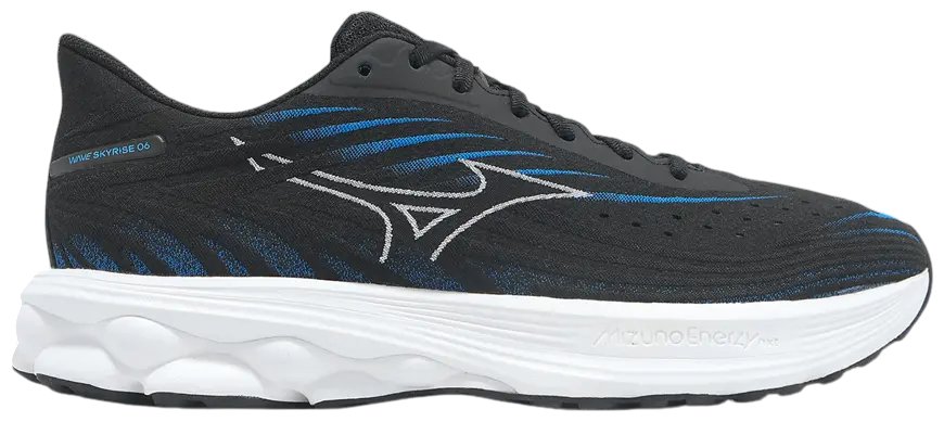Mizuno Кроссовки мужские Mizuno Wave Skyrise 6 Black/White/Blue Pace