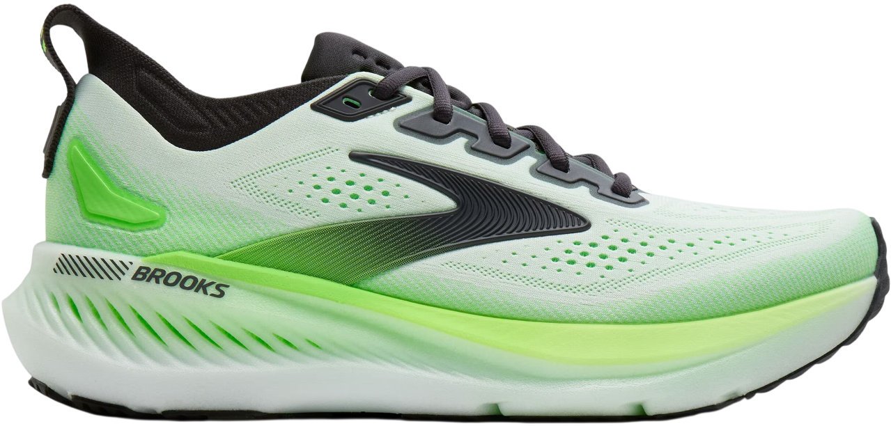 Brooks Кроссовки мужские Brooks Glycerin Gts 23 White/Phantom/Green Gecko