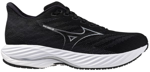 Mizuno Кроссовки мужские Mizuno Wave Rider 28 Wide Black/Silver/Ebony