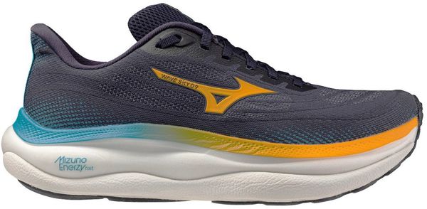 Mizuno Кроссовки мужские Mizuno Wave Sky 9 Baritone Blue/Citrus/Capri Bre