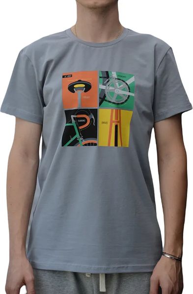 Футболка Муж TopCycler Le Velo grey