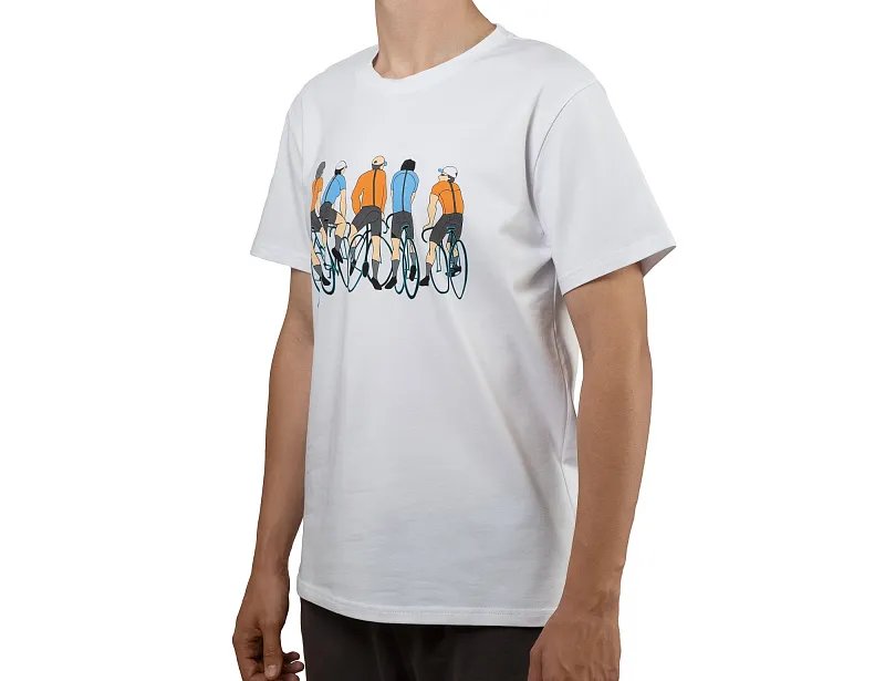 Футболка Муж TopCycler Cyclists  Белая