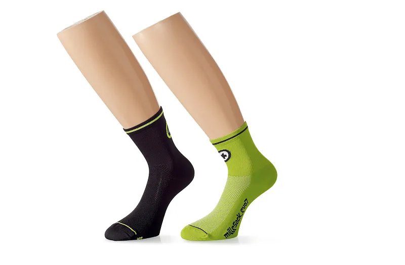 Носки ASSOS milleSock_evo7 - 2 pairs python Green