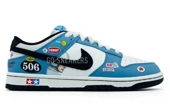 NIKE SB DUNK LOW RETRO JACKMAN WHEELS.Кроссовки