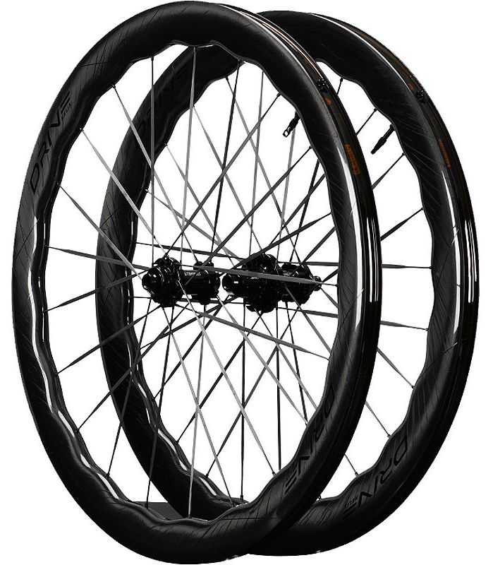 Колеса комплект 28" Elitewheels Drive Helix 57D CS Carbon Disck Brake (glossy marbl-black)