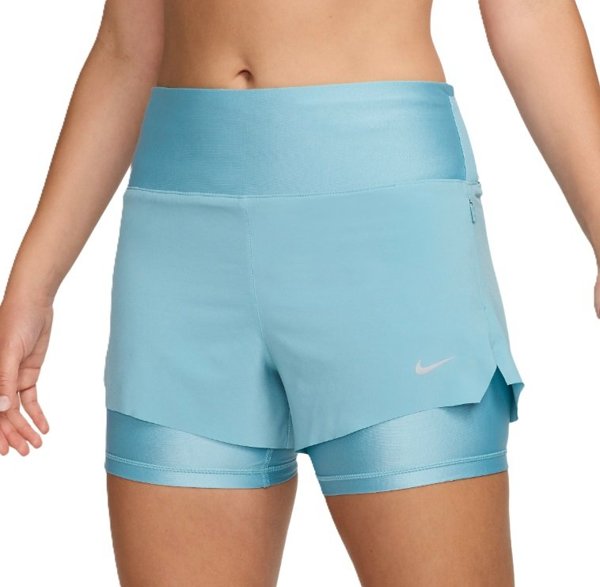 Nike шорты женские SWIFT DF MR 3IN 2N1 SHORT