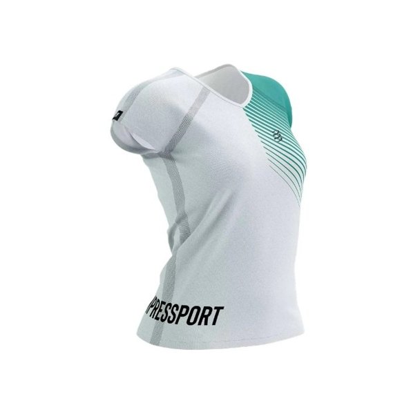 Compressport футболка женская Training white columbia