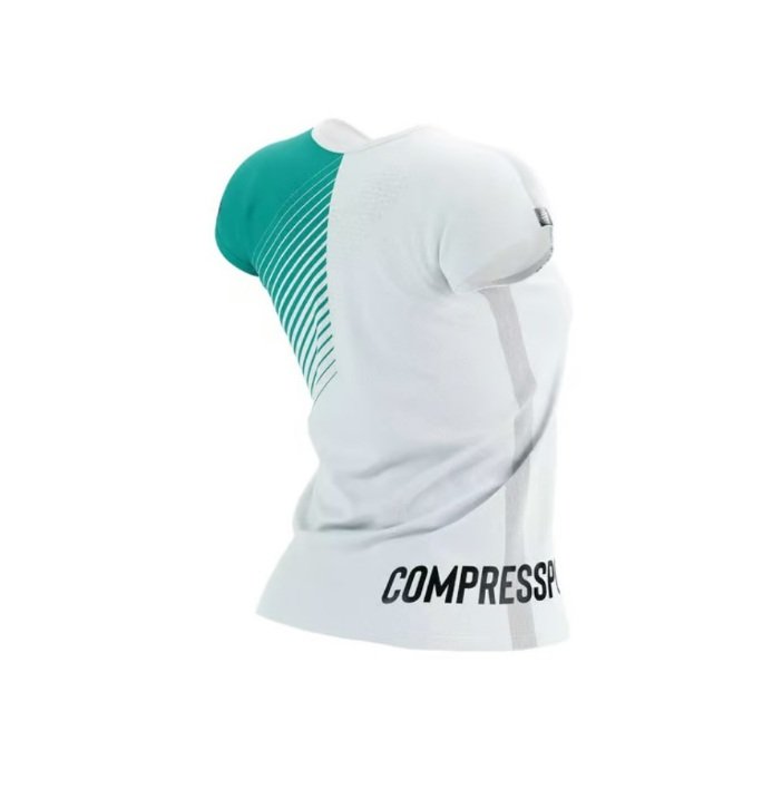 Compressport футболка женская Training white columbia