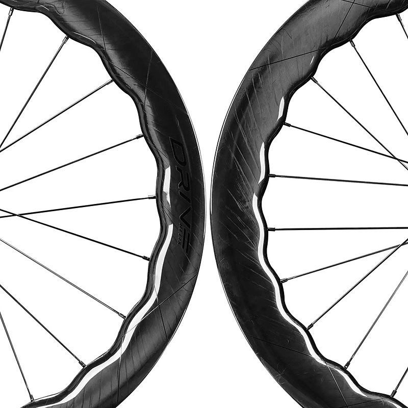Колеса комплект 28" Elitewheels Drive Helix 68D SS Carbon Disck Brake (glossy marbl-black)